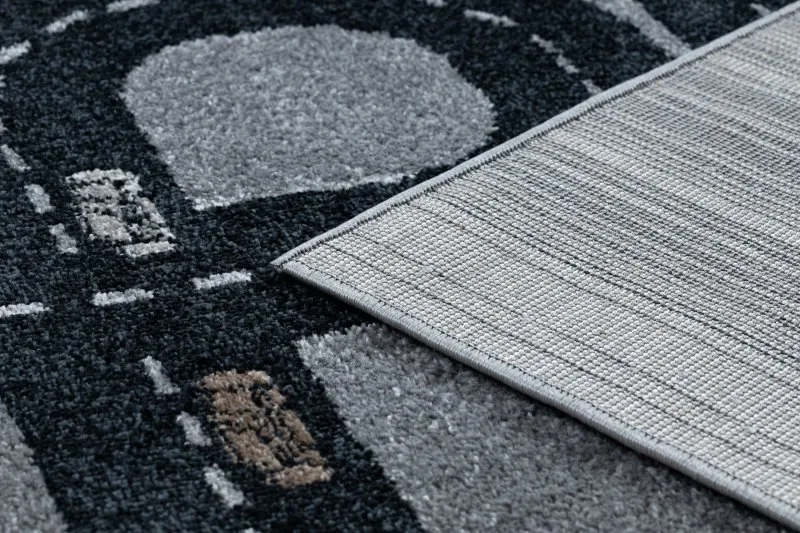 Teppich FUN Track für Kinder, Straße, Stadt grau