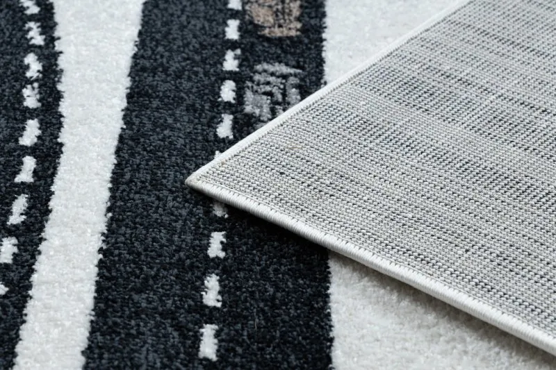 Teppich FUN Track für Kinder, Straße, Stadt creme