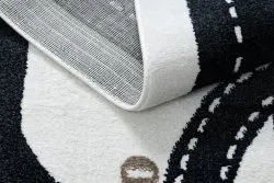 Teppich FUN Track für Kinder, Straße, Stadt creme