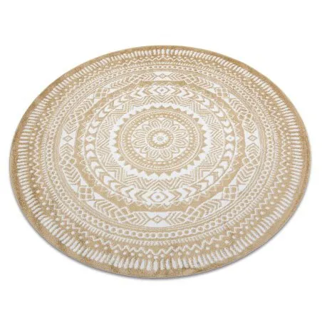 Teppich FUN Land Napkin Serviette Kreis - gold