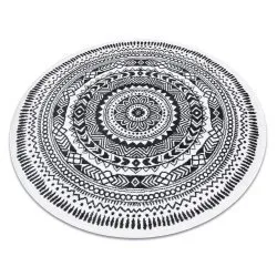 Teppich FUN Land Napkin Serviette Kreis - grau