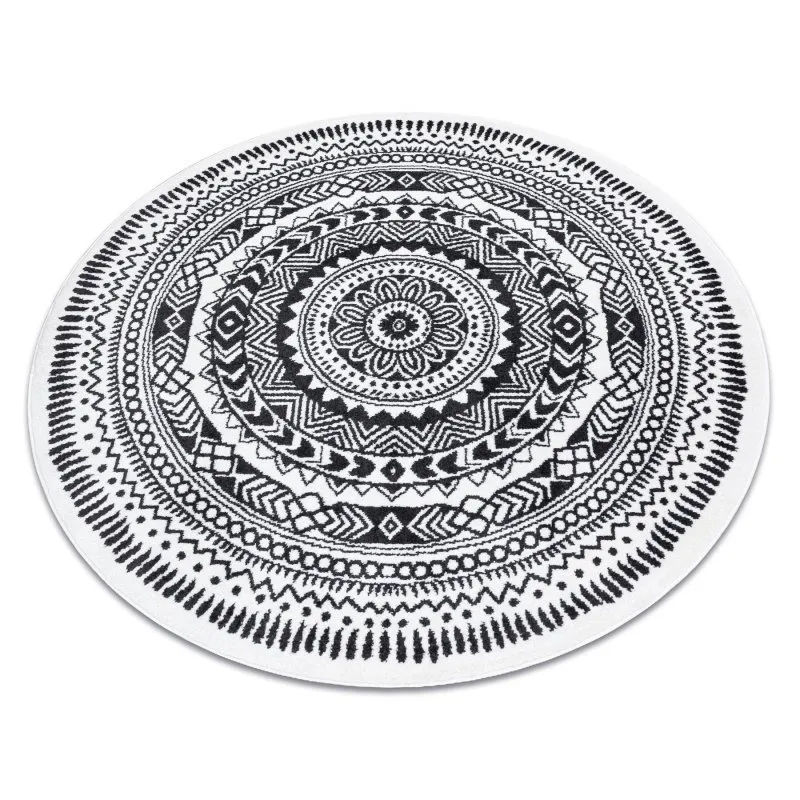 Teppich FUN Land Napkin Serviette Kreis - grau