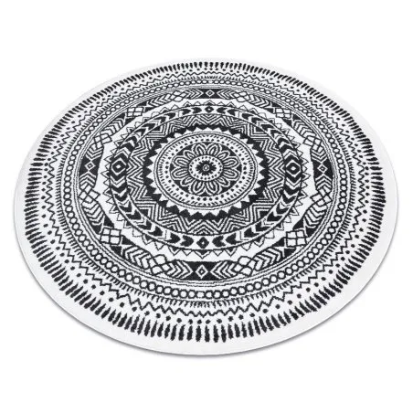 Teppich FUN Land Napkin Serviette Kreis - grau