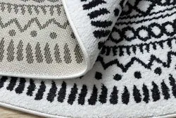Teppich FUN Land Napkin Serviette Kreis - grau