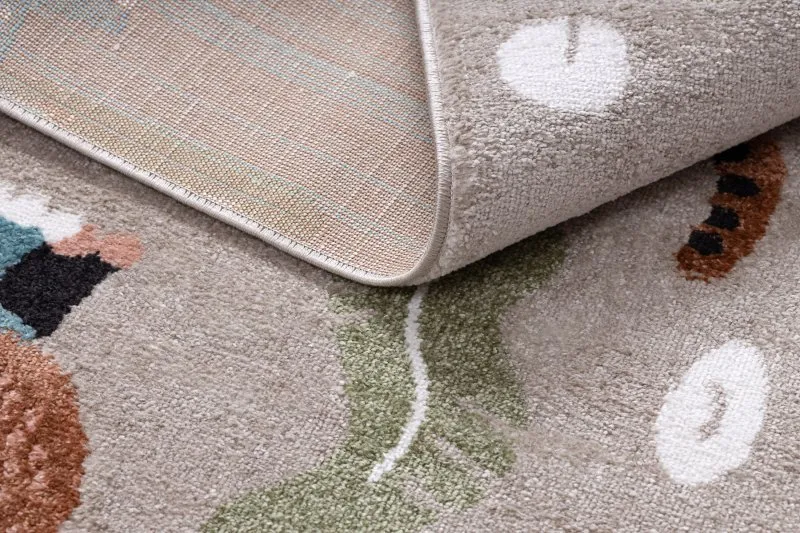 Teppich FUN Africa für Kinder, Tiere, Afrika beige