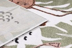 Teppich FUN Flami für Kinder, Flamingos creme