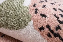 Teppich FUN Flami für Kinder, Flamingos creme