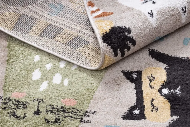 Teppich FUN Kittens für Kinder, Katzen beige