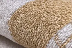Teppich FUN Polar für Kinder, Straßen, Wald, creme
