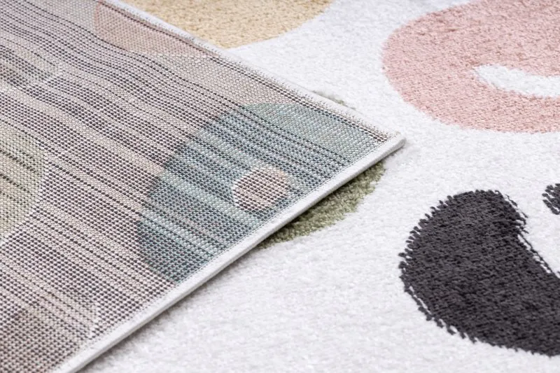 Teppich FUN Spots für Kinder, Flecken creme