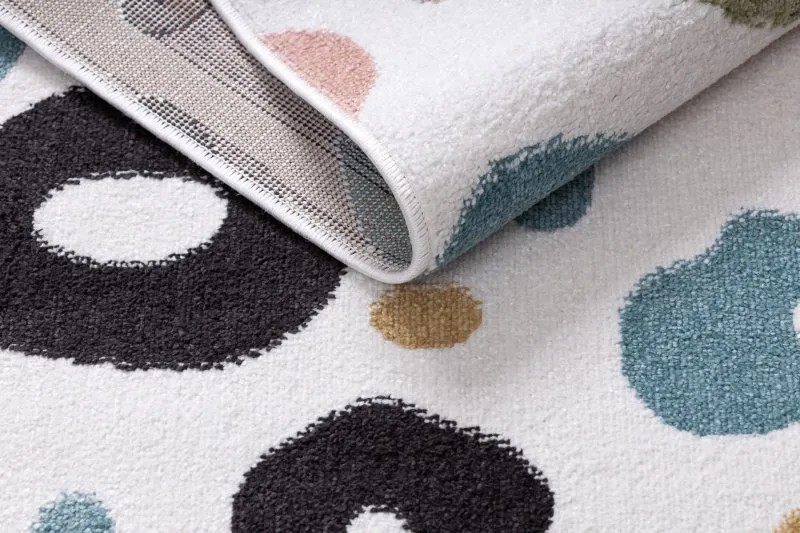 Teppich FUN Spots für Kinder, Flecken creme