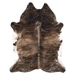 Teppich künstliches Rindsleder, Kuh G4740-1 Braun Leder