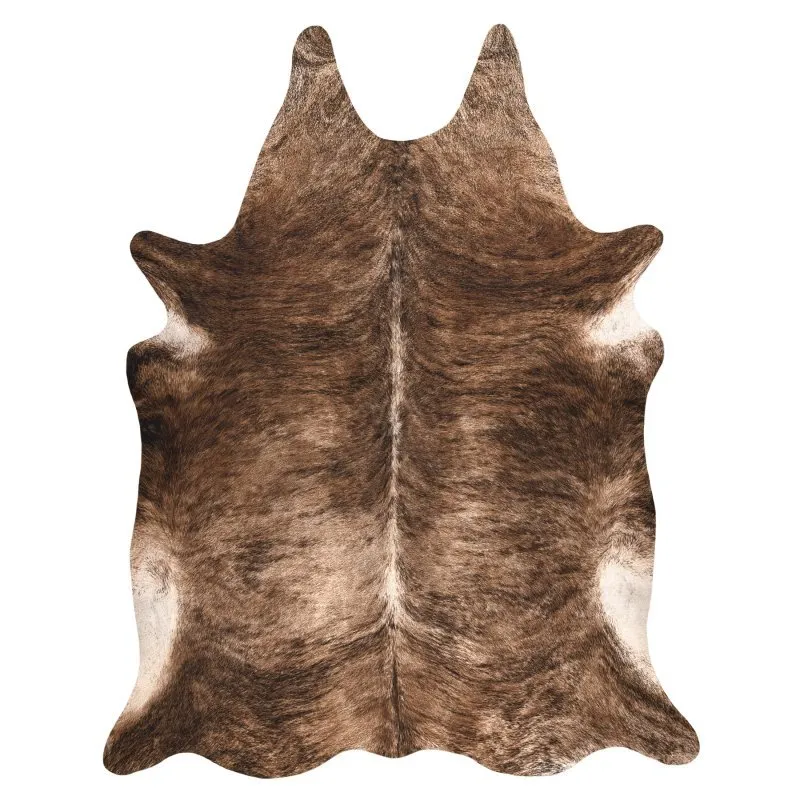 Teppich künstliches Rindsleder, Kuh G5068-1 Braun Leder