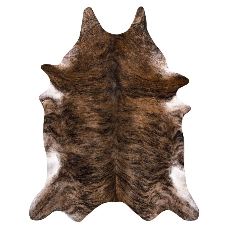Teppich künstliches Rindsleder, Kuh G5072-1 Braun Leder