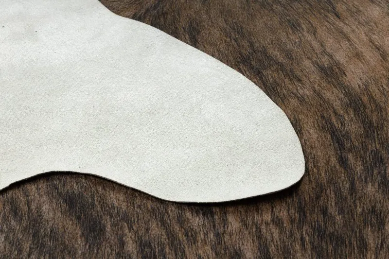 Teppich künstliches Rindsleder, Kuh G5072-1 Braun Leder
