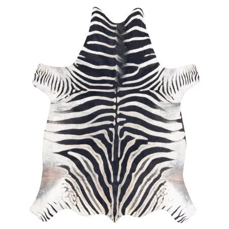 Teppich Künstliches Rindsleder, Zebra G5128-1 weiß schwarz Leder