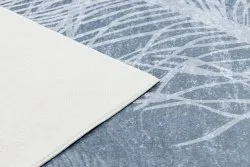 ANDRE 1148 Waschteppich Gefieder, vintage Anti-Rutsch - blau