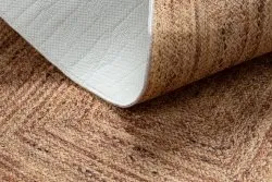 ANDRE 1017 Waschteppich Flechten Anti-Rutsch - beige