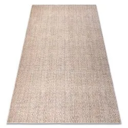 ANDRE Waschteppich Fischgrät Anti-Rutsch - beige