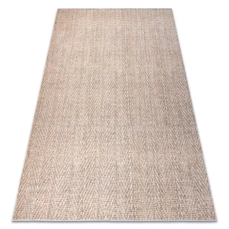 ANDRE 1577 Waschteppich Fischgrät Anti-Rutsch - beige