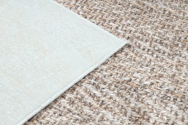 ANDRE 1577 Waschteppich Fischgrät Anti-Rutsch - beige