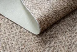 ANDRE 1577 Waschteppich Fischgrät Anti-Rutsch - beige
