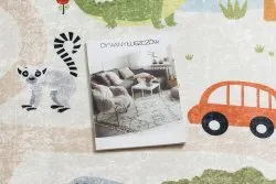 BAMBINO 1165 Waschteppich Zoo für Kinder Anti-Rutsch - beige