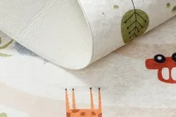 BAMBINO 1165 Waschteppich Zoo für Kinder Anti-Rutsch - beige