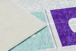 BAMBINO 1075 Waschteppich Himmel, Zahlen für Kinder Anti-Rutsch - grün