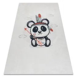 BAMBINO Waschteppich Panda für Kinder Anti-Rutsch - creme
