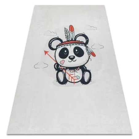 BAMBINO 1129 Waschteppich Panda für Kinder Anti-Rutsch - creme