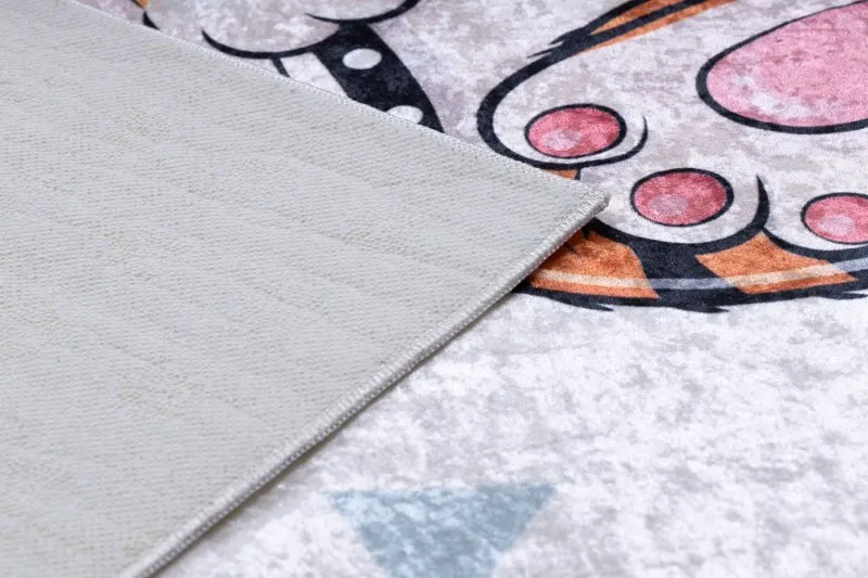 BAMBINO 1960 Waschteppich Tiger, Indianer für Kinder Anti-Rutsch - weiß