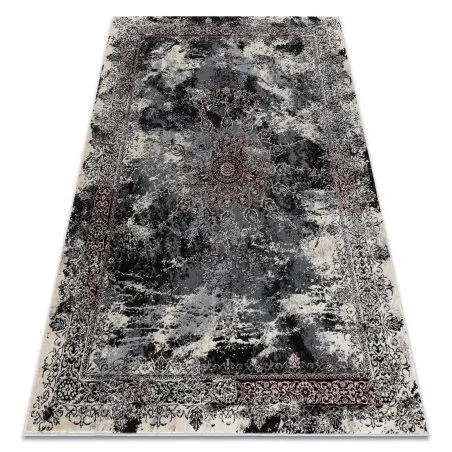 Modern VINCI 1407 Teppich Rosette vintage - Strukturell elfenbein / Anthrazit