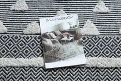Teppich ÖKO SISAL BOHO MOROC Geometrisch 22321 Franse - zwei Ebenen aus Vlies creme / grau, recycelter Teppich