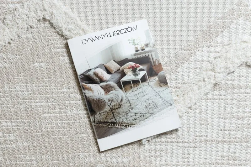 Teppich ÖKO SISAL MOROC 22314 Rauten, Zickzack, boho Franse - strukturell beige / creme