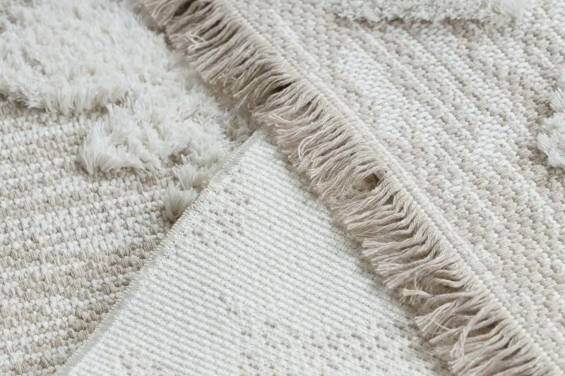 Teppich ÖKO SISAL MOROC 22319 Rauten boho Franse - strukturell beige / creme