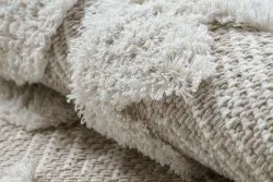 Teppich ÖKO SISAL MOROC 22319 Rauten boho Franse - strukturell beige / creme