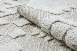 Teppich ÖKO SISAL MOROC 22319 Rauten boho Franse - strukturell beige / creme