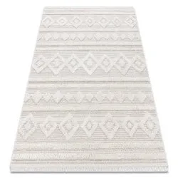 Teppich ÖKO SISAL MOROC Rauten, Linien, boho Franse - strukturell beige / creme