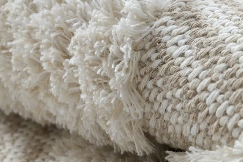 Teppich ÖKO SISAL MOROC 22322 Rauten, Linien, boho Franse - strukturell beige / creme