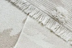 Teppich ÖKO SISAL MOROC 22331 Abstraktion boho Franse - strukturell beige / creme