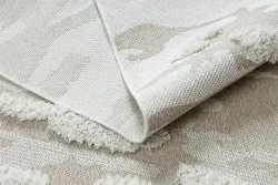 Teppich ÖKO SISAL MOROC 22331 Abstraktion boho Franse - strukturell beige / creme