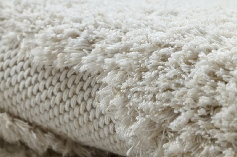 Teppich ÖKO SISAL MOROC 22331 Abstraktion boho Franse - strukturell beige / creme