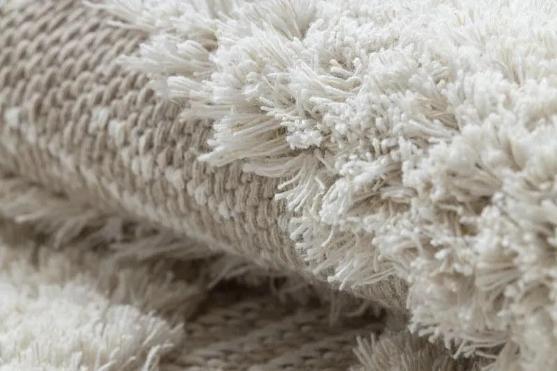 Teppich ÖKO SISAL MOROC 22329 Zickzack, Linien boho Franse - strukturell beige / creme