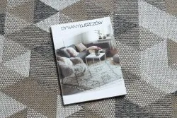 Teppich CASA ÖKO SISAL Boho Dreiecke 2816 sahne / taupe