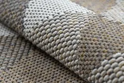 Teppich CASA ÖKO SISAL Boho Dreiecke 2816 sahne / taupe