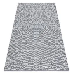Teppich CASA ÖKO SISAL Boho Diamanten Anthrazit / sahne