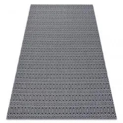 Teppich CASA ÖKO SISAL Boho Augen schwarz / grau