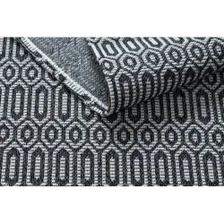 Teppich CASA ÖKO SISAL Boho Augen 22075 schwarz / grau
