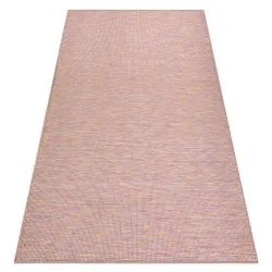 Teppich SISAL PATIO flach gewebt rosa / blau / beige